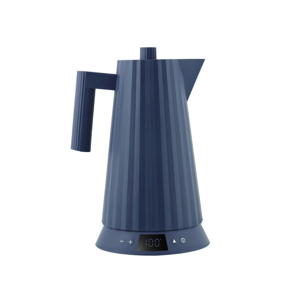 Alessi Plissé kettle with temperature control blue Laatukaluste