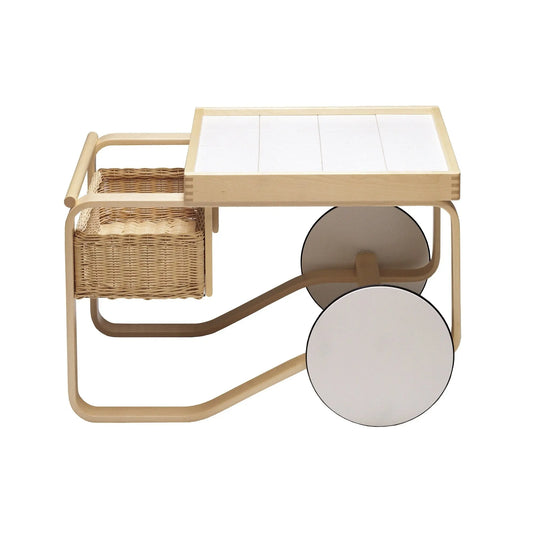 Artek 900 tarjoiluvaunu valkoinen Artek