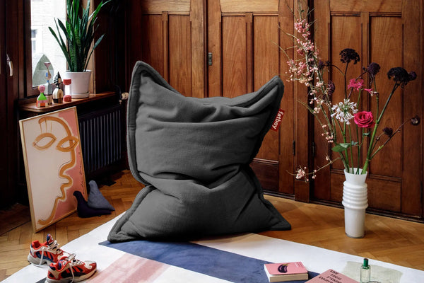 Fatboy Original Slim Teddy beanbag anthracite Laatukaluste