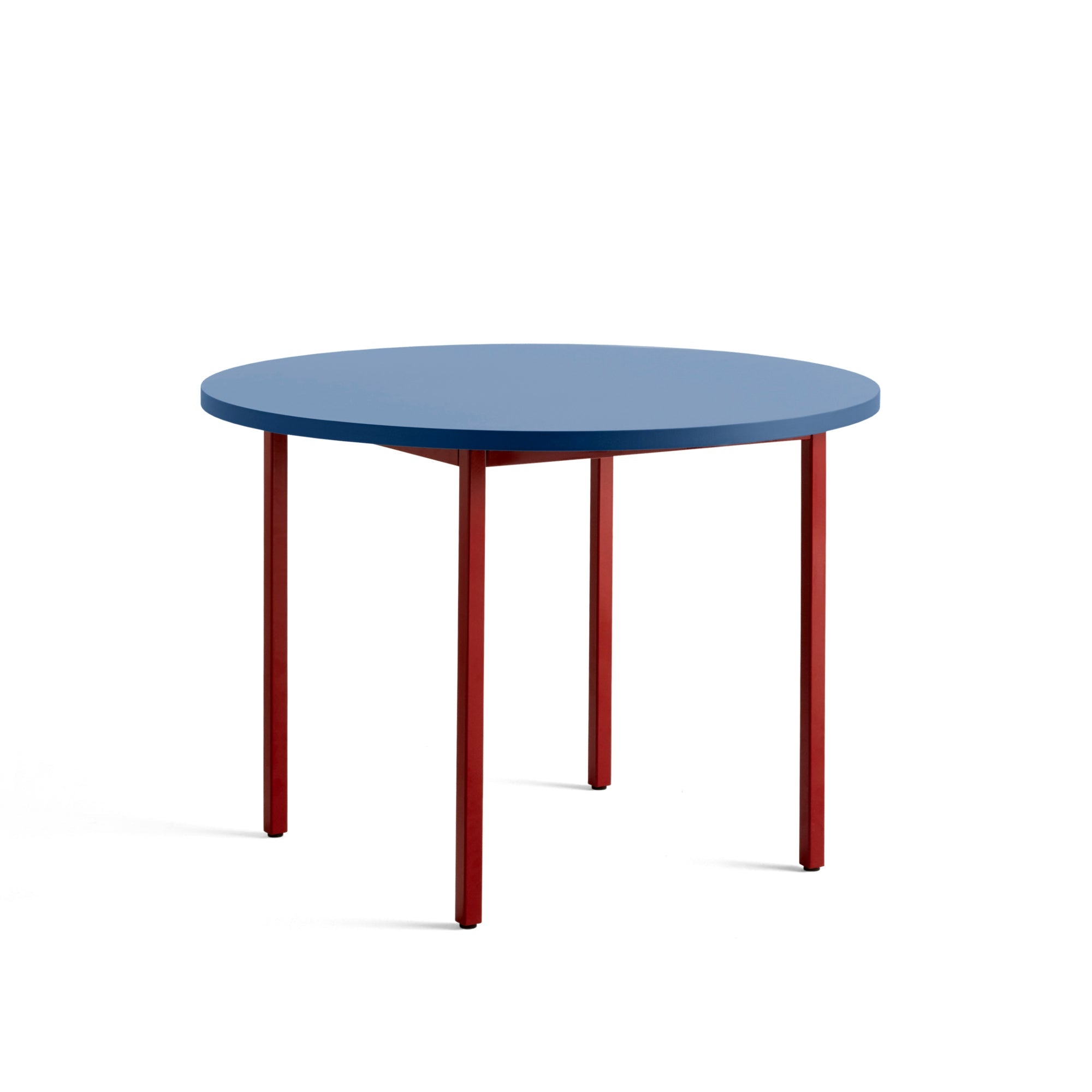 HAY Two-Colour pöytä Ø105 sininen/punainen - Laatukaluste
