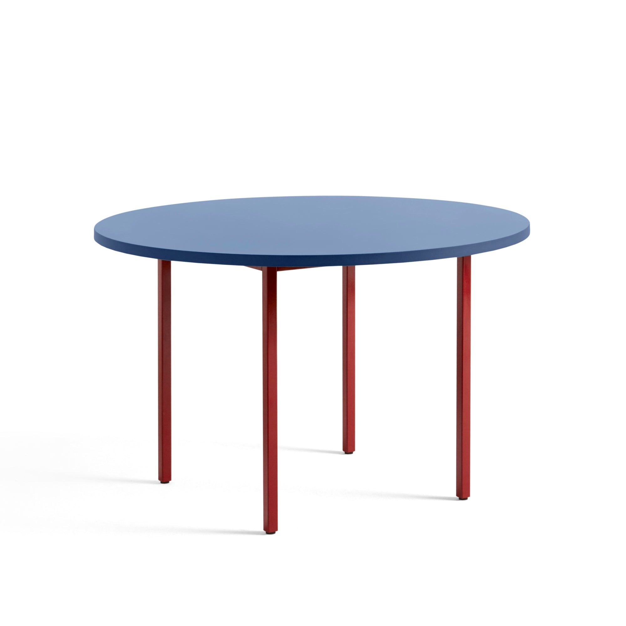 HAY Two-Colour pöytä Ø120 sininen/punainen - Laatukaluste