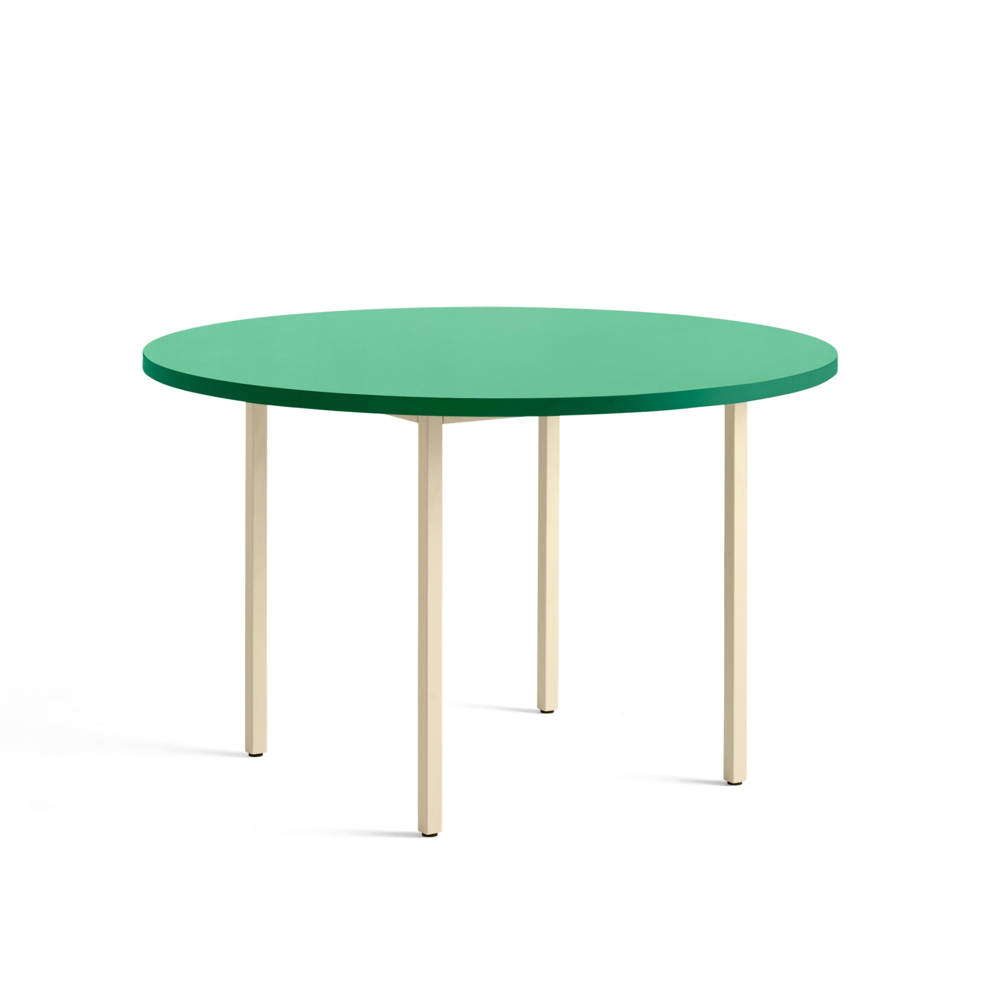 HAY Two-Colour pöytä Ø120 vihreä/ivory - Laatukaluste