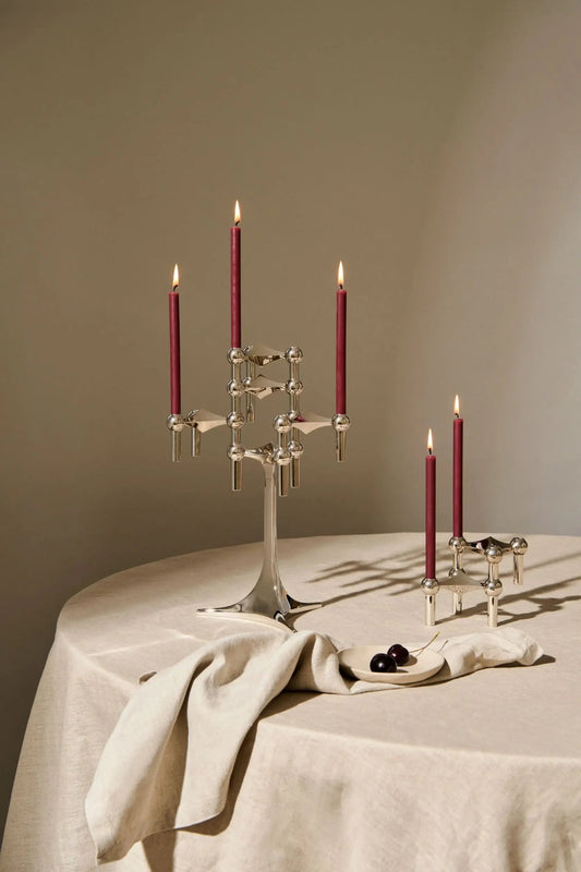 STOFF Nagel kruunukynttilä 12kpl tummanpunainen Stoff Copenhagen