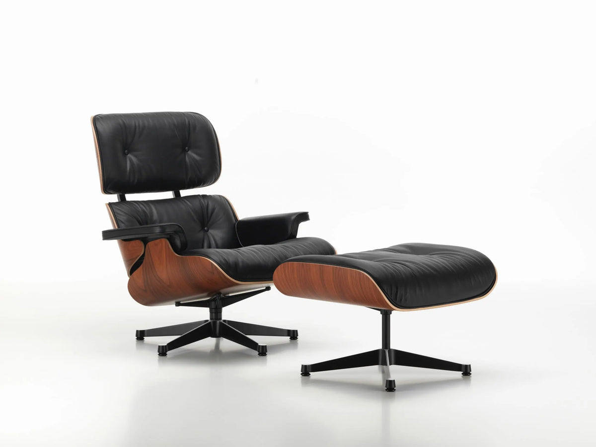 Vitra Eames Lounge Chair palisanteri/musta nahka Vitra