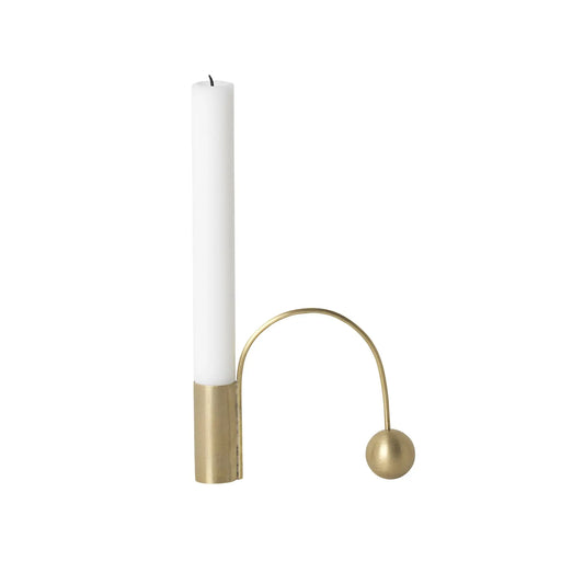 Ferm Living Balance kynttilänjalka messinki - Laatukaluste