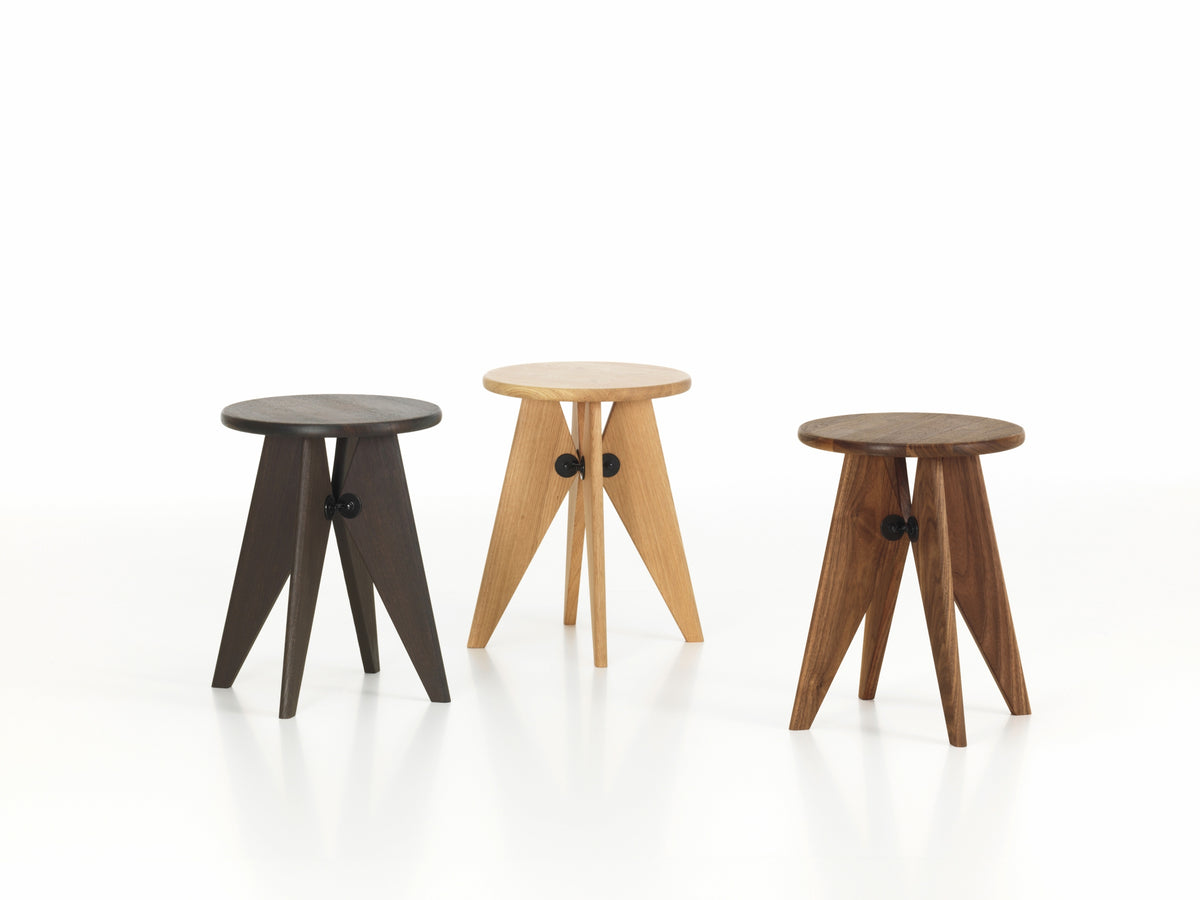 Vitra Tabouret Bois stool dark oak