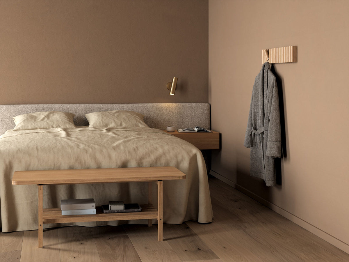 Andersen Furniture B3 penkki 120 cm valkolakattu tammi