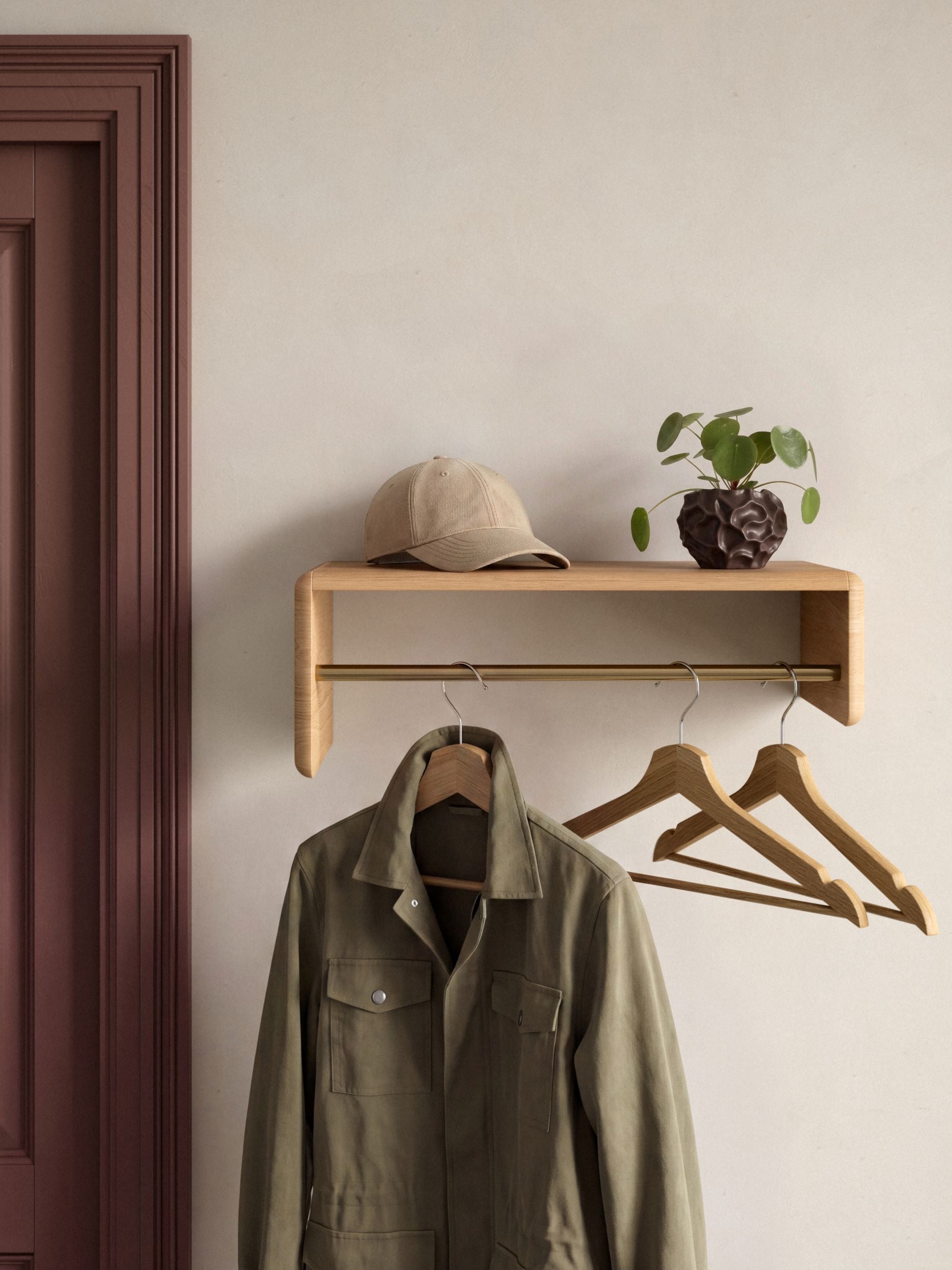 Andersen Furniture Level Multi hattuhylly 55 cm tammi