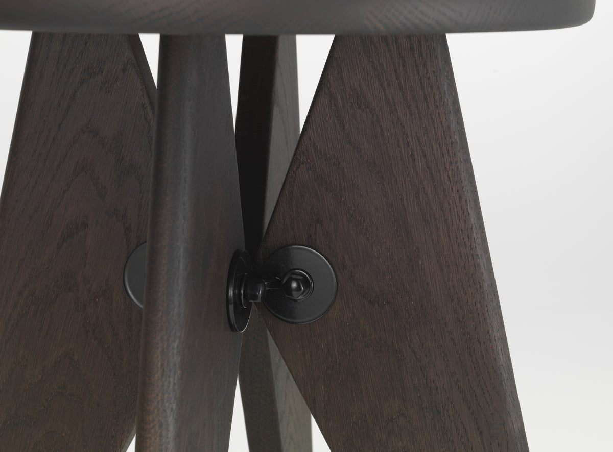 Vitra Tabouret Bois stool dark oak