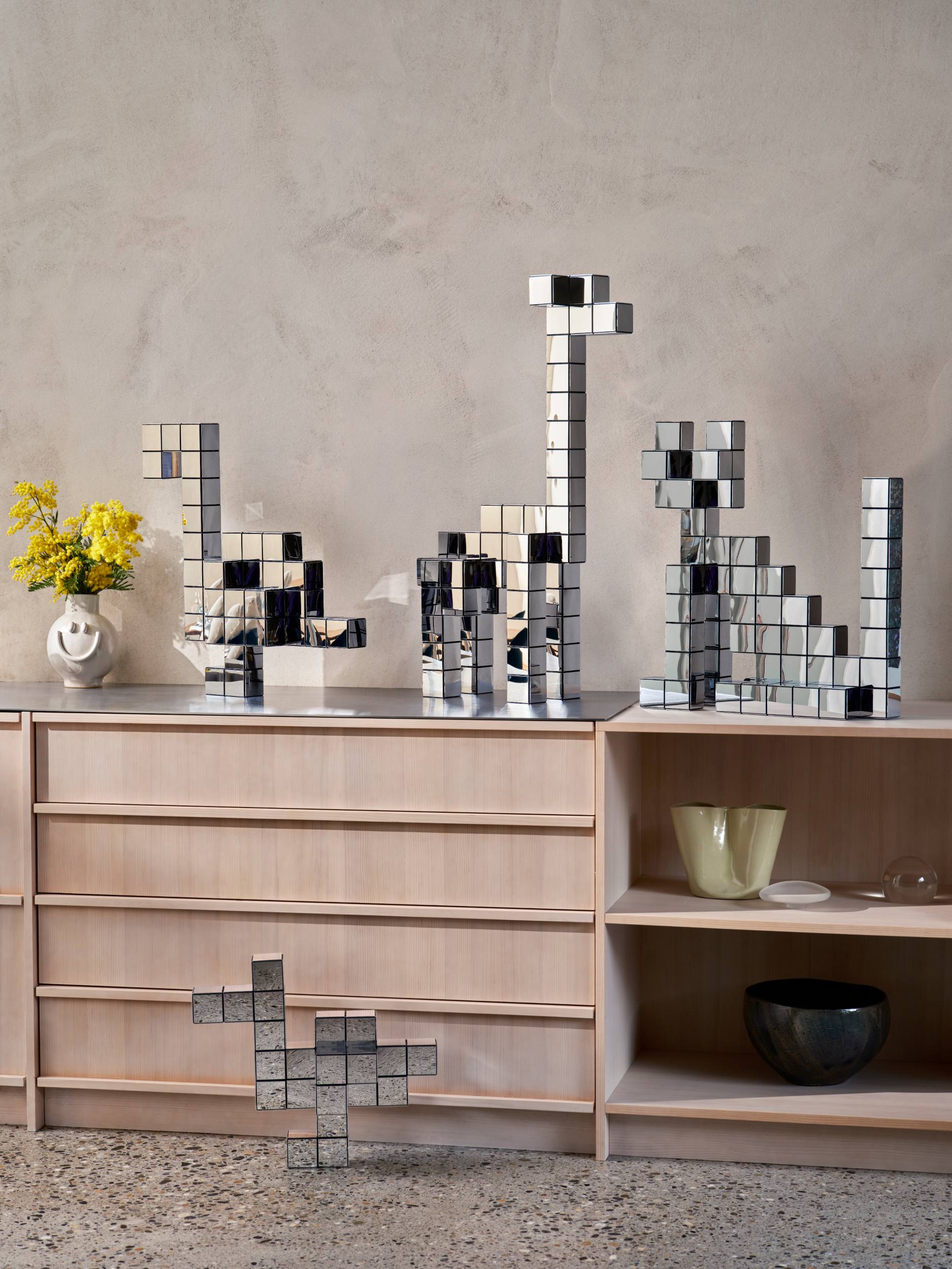 Vitra Panton Cubes flamingo chrome