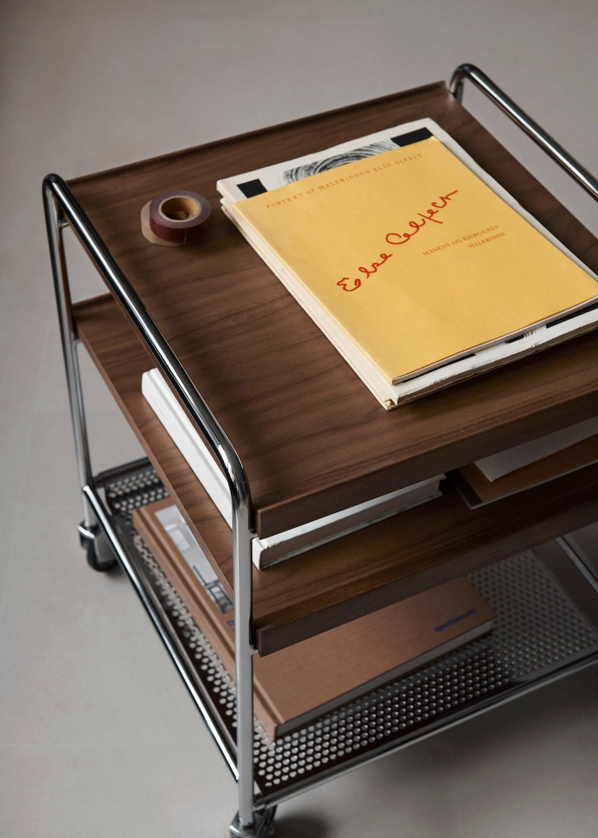 &Tradition Alima NDS2 trolley walnut/chrome