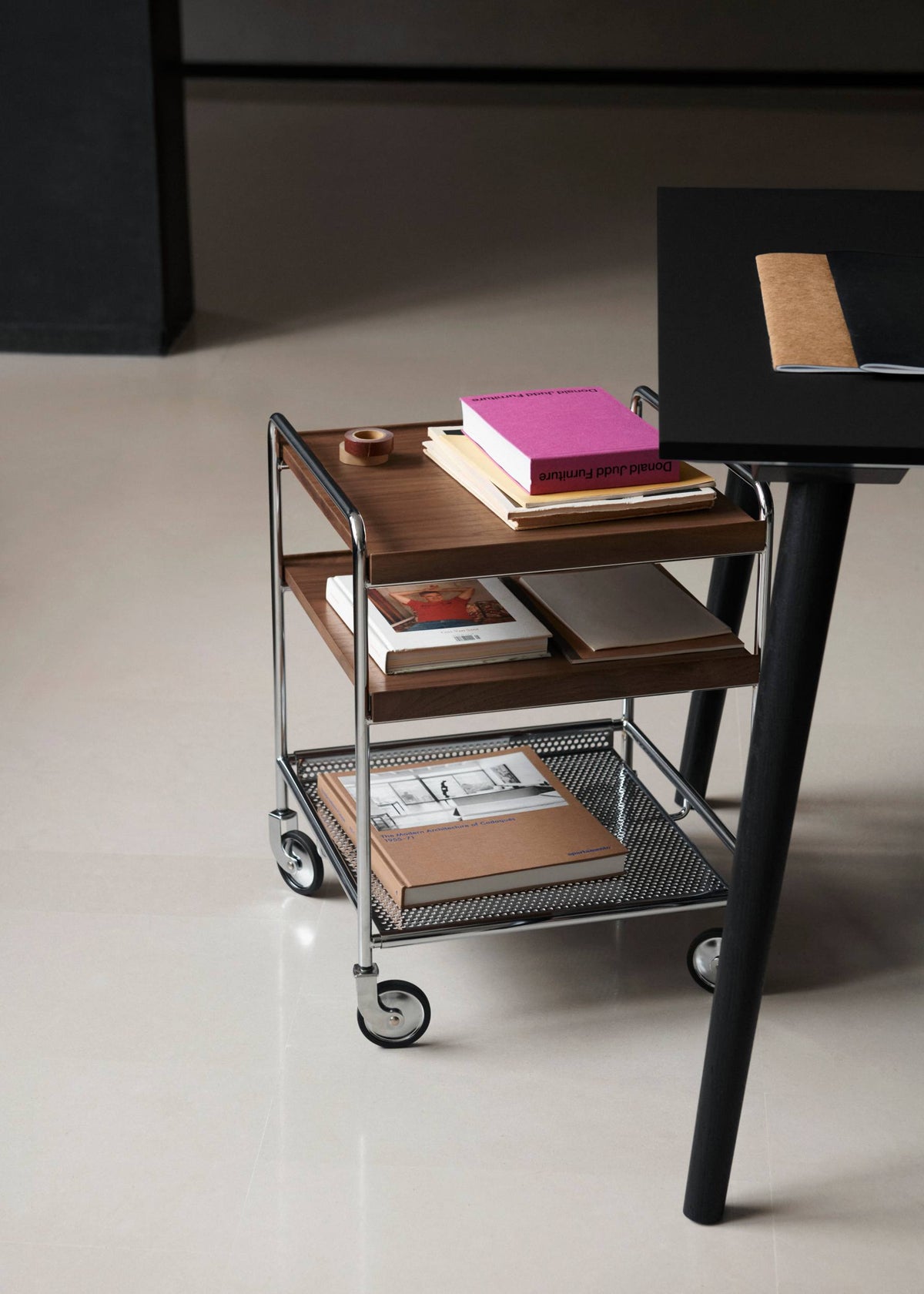 &Tradition Alima NDS2 trolley walnut/chrome