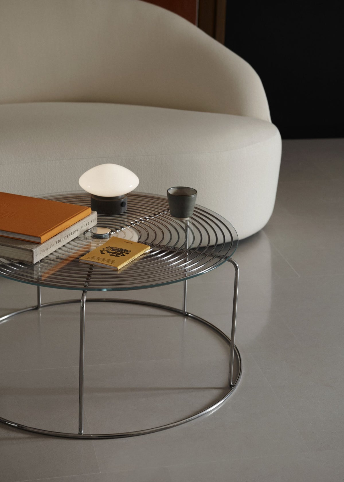 &Tradition Wire VP17 coffee table stainless steel/glass