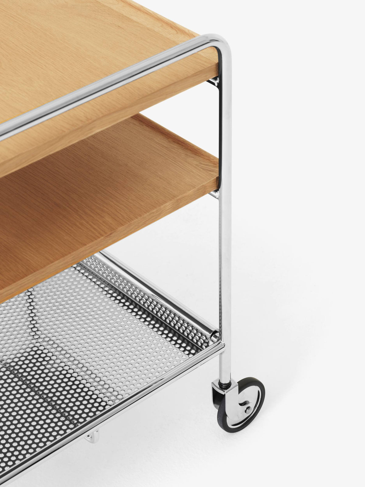 &Tradition Alima NDS2 trolley oak/chrome