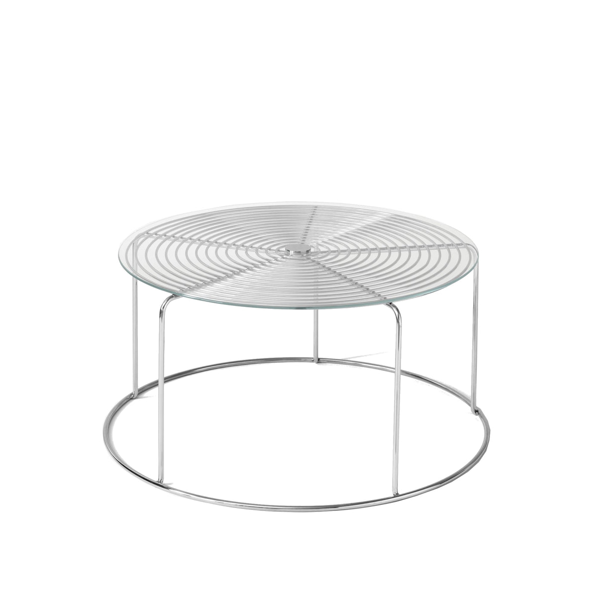 &Tradition Wire VP17 coffee table stainless steel/glass