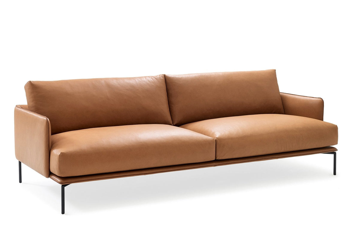 Adea Baron 237cm sohva nahkaverhoilulla - Laatukaluste