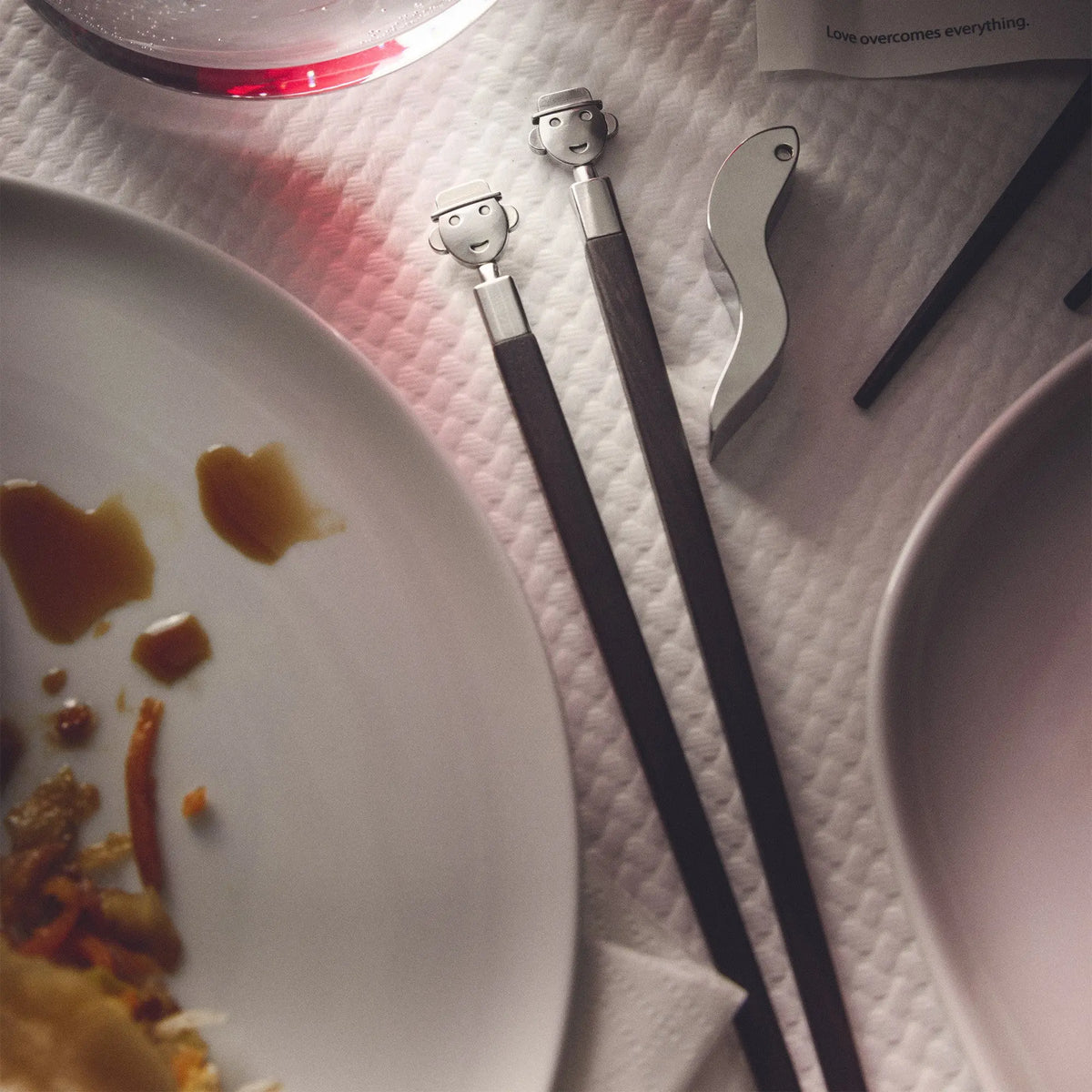 Alessi Alessandro Stick syömäpuikot+pidike Alessi