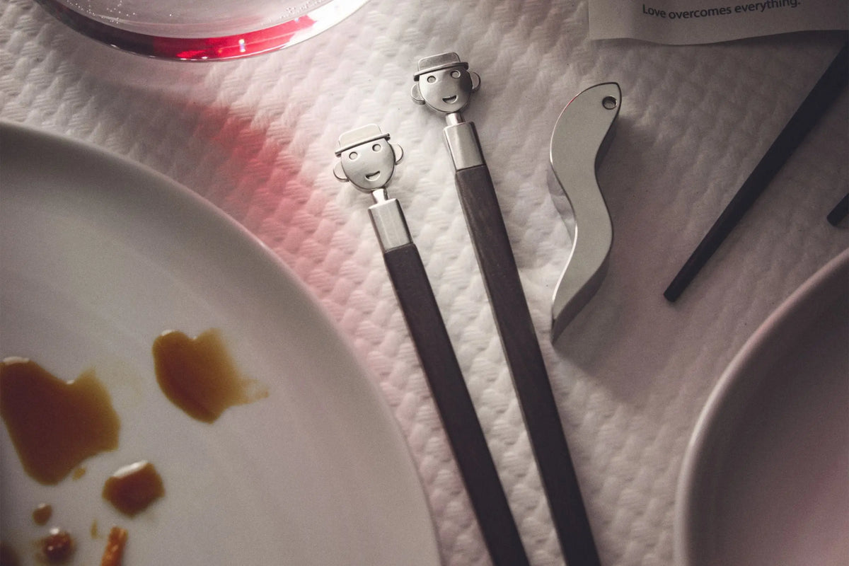 Alessi Alessandro Stick syömäpuikot+pidike Alessi