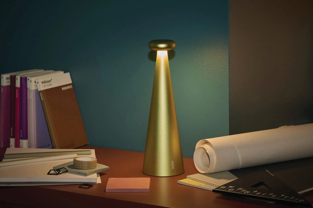 Alessi Bedin Portable pöytävalaisin vihreä Alessi