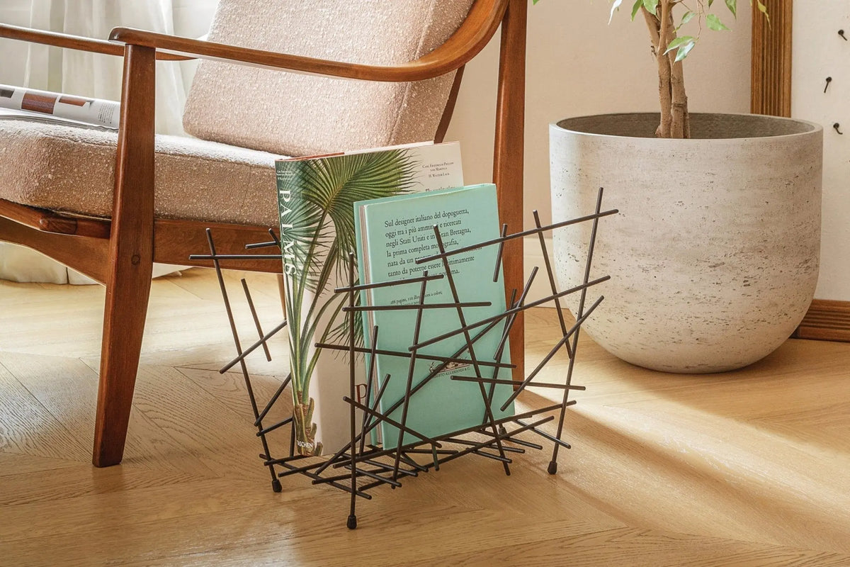 Alessi Blow Up lehtiteline musta - Laatukaluste