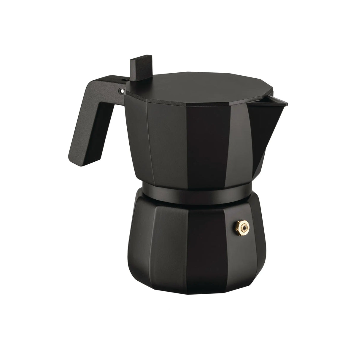 Alessi Moka espressopannu 3 kuppia musta Alessi