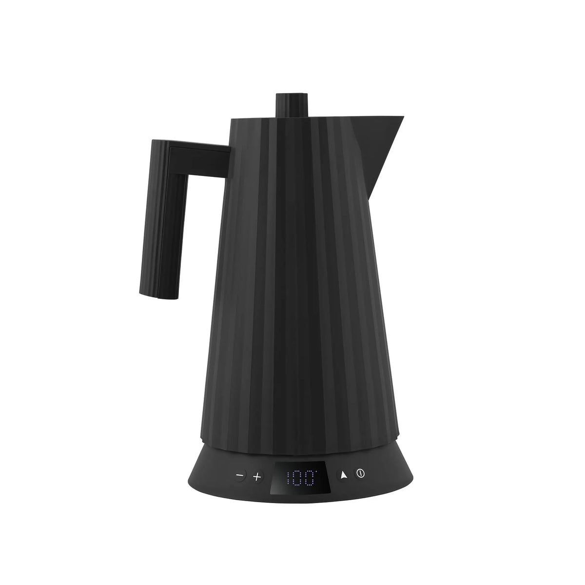 Alessi Plissé vedenkeitin lämmönsäädöllä 1.7L musta Alessi