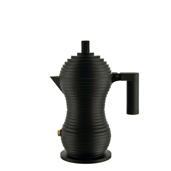 Alessi Pulcina espressopannu 3 kuppia musta/musta - Laatukaluste