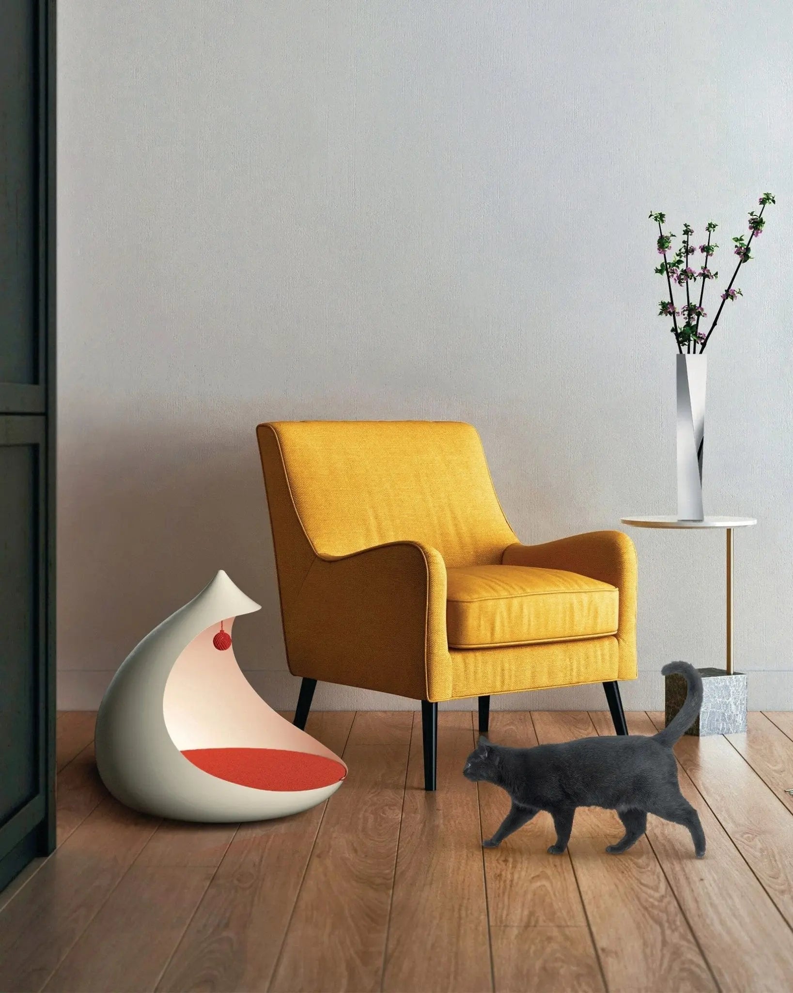 Alessi Tacaban lemmikinpeti lämmin harmaa - Laatukaluste