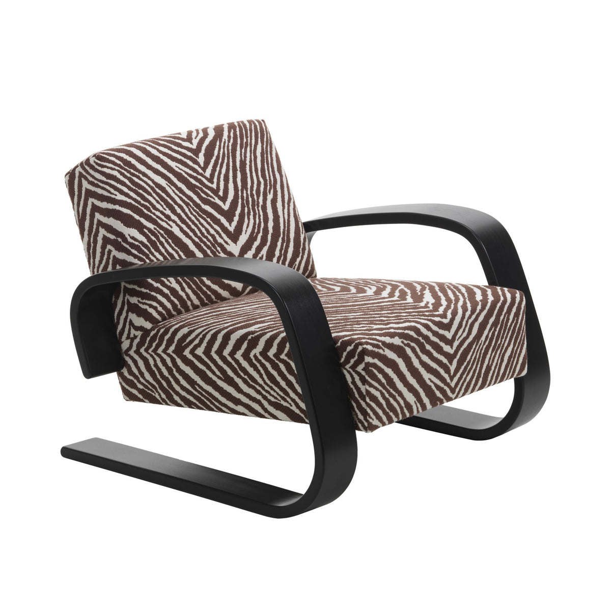 Artek 400 "Tankki" lepotuoli Zebra ruskea/musta