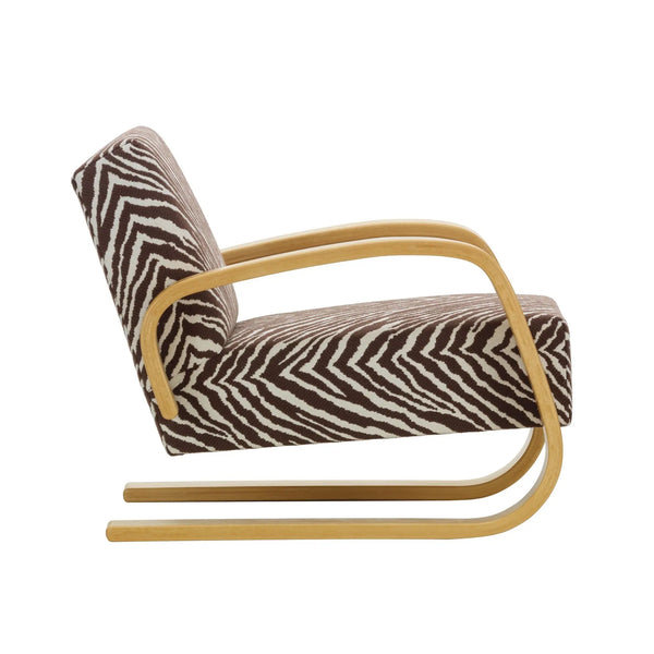 Artek 400 "Tankki" lepotuoli Zebra ruskea/hunajapetsattu koivu Artek