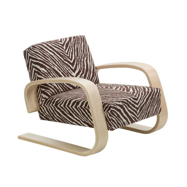 Artek 400 "Tankki" lepotuoli Zebra ruskea/koivu Artek