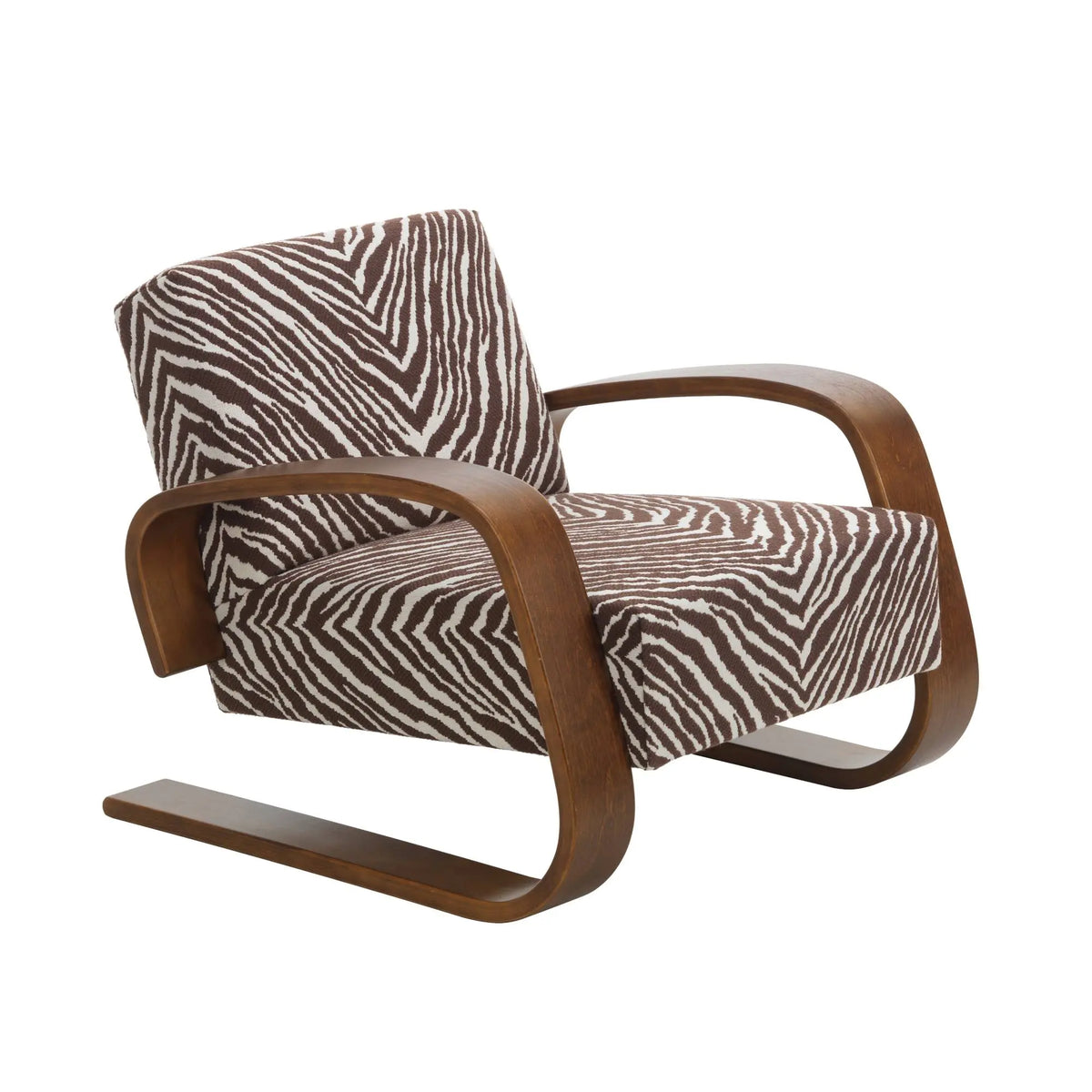Artek 400 "Tankki" lepotuoli Zebra ruskea/pähkinä Artek