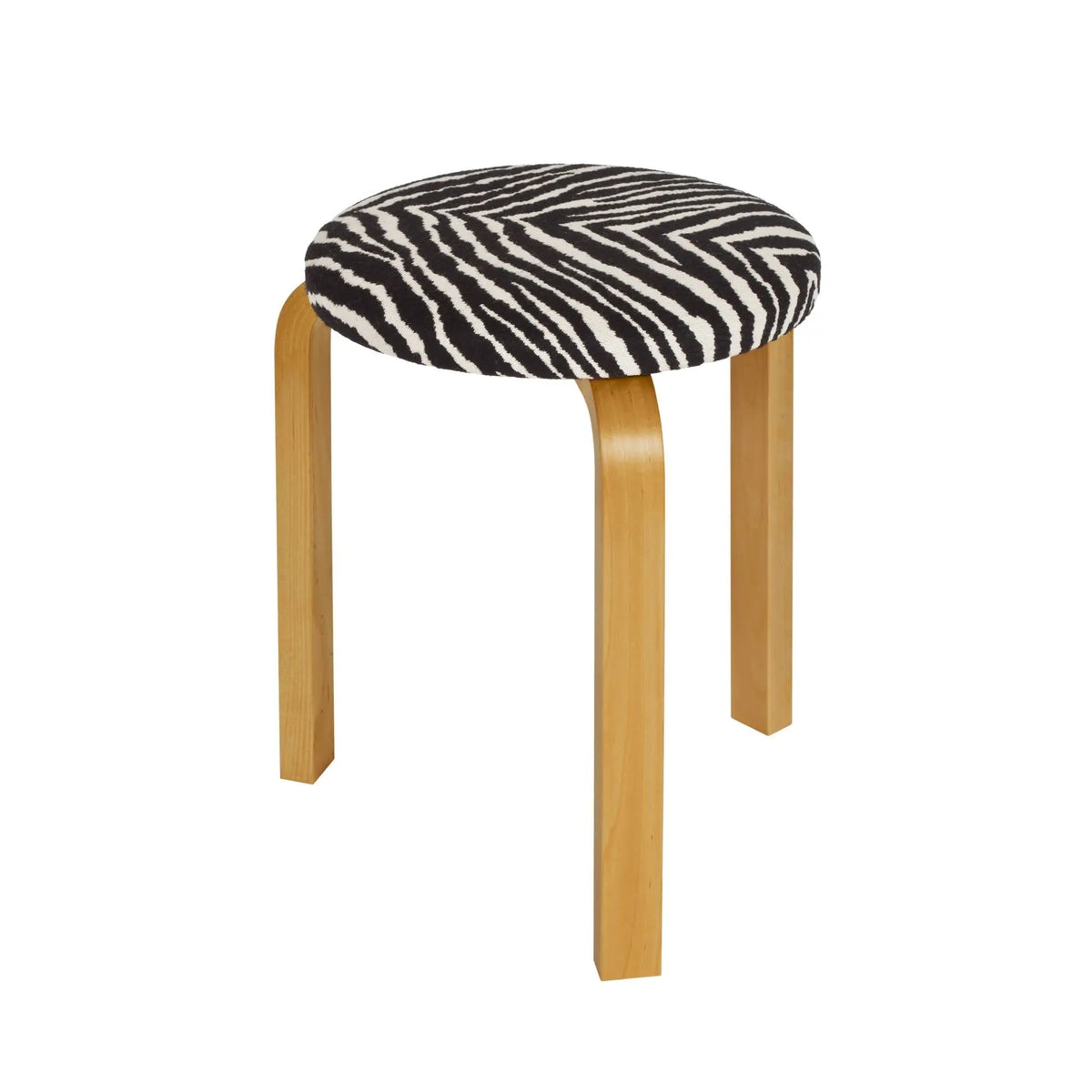 Artek 60 jakkara Zebra musta/hunajapetsattu koivu Artek