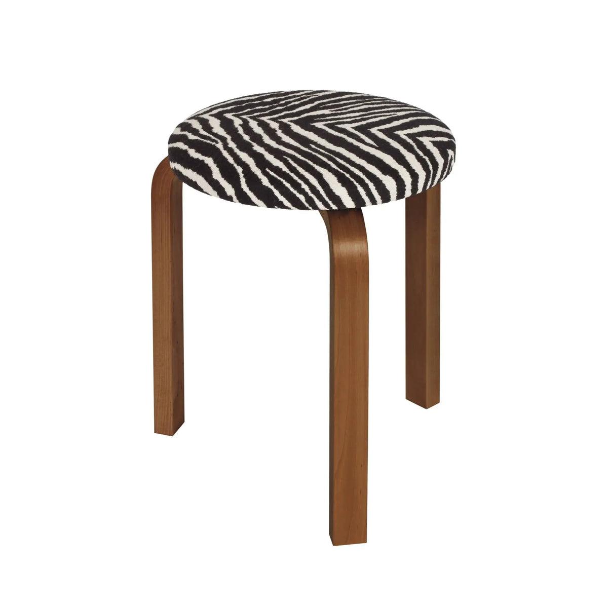 Artek 60 jakkara Zebra musta/pähkinä Artek