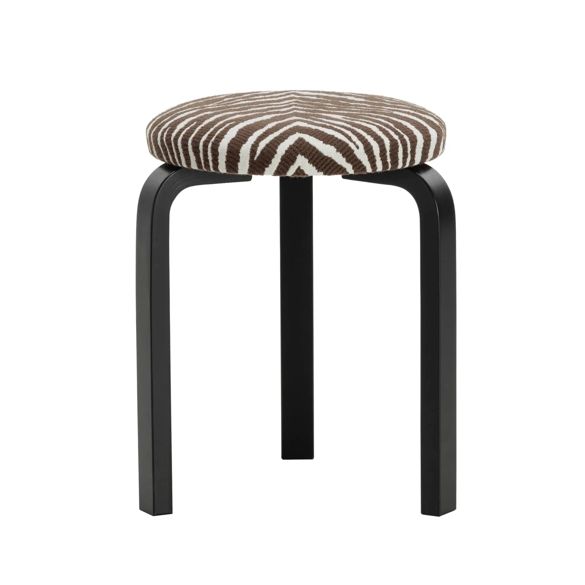 Artek 60 jakkara Zebra ruskea/musta Artek
