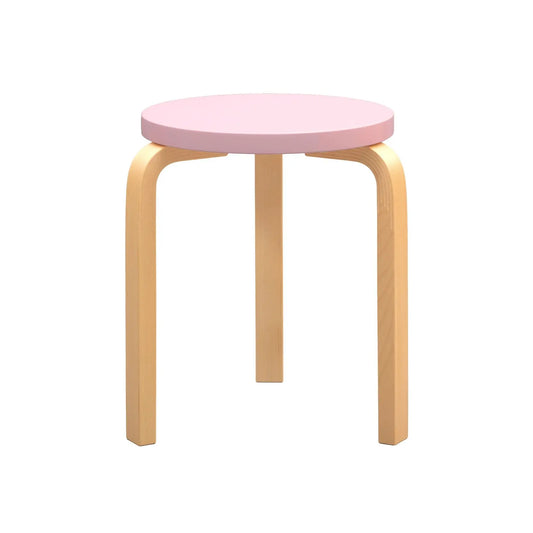 Artek 60 jakkara maalattu istuin vaaleanpunainen Artek