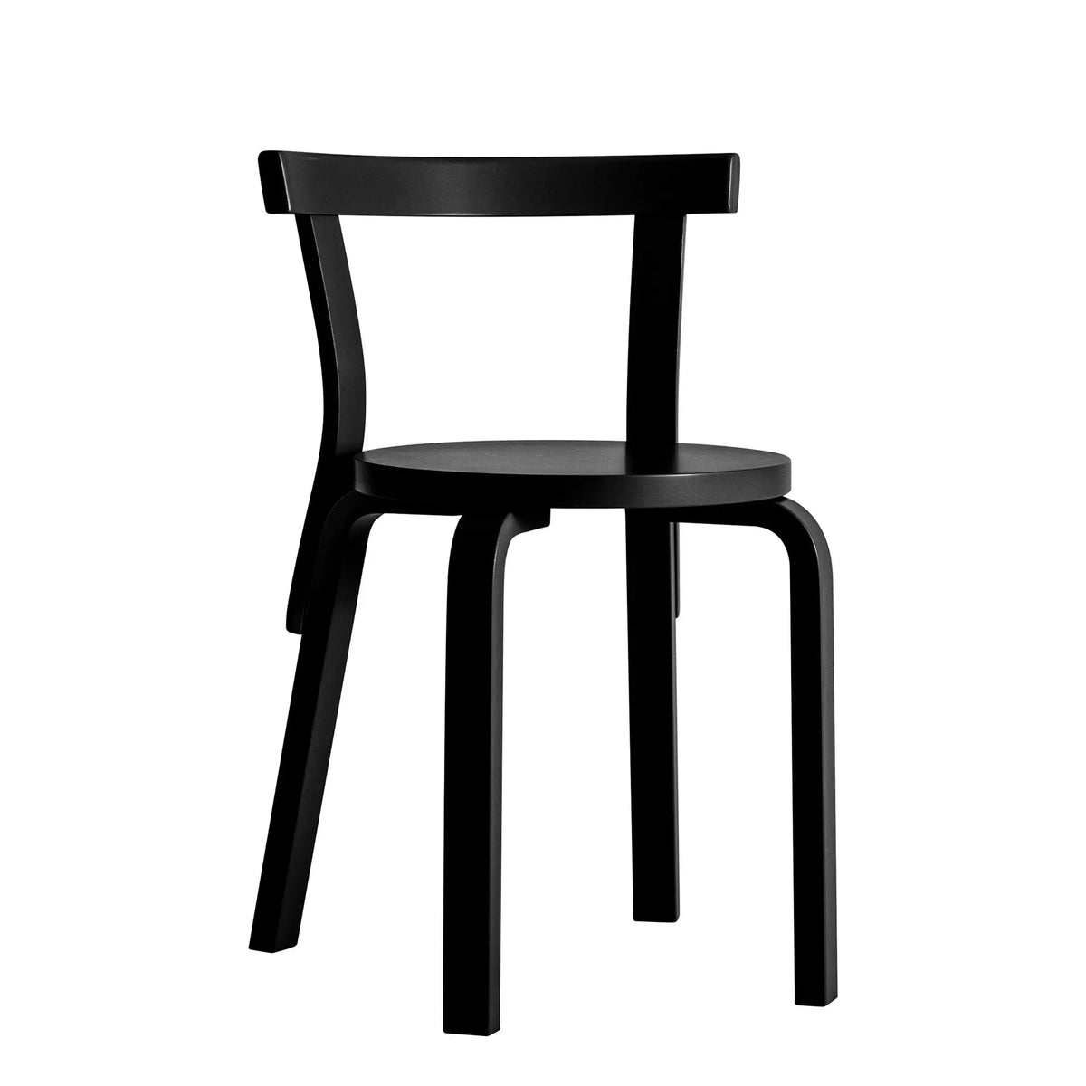 Artek 68 tuoli maalattu musta Artek