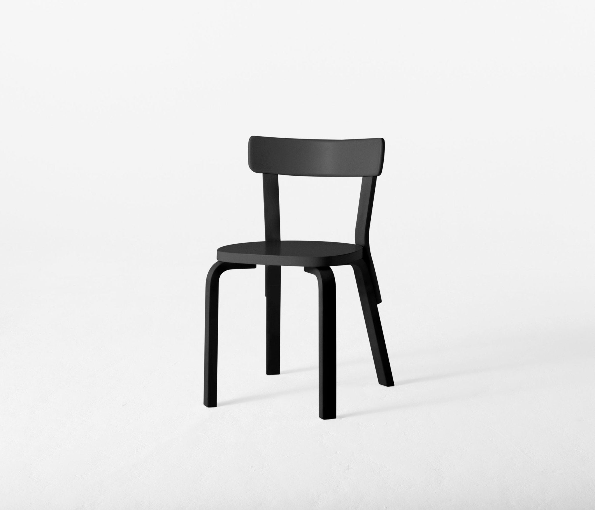 Artek 69 tuoli maalattu musta - Laatukaluste