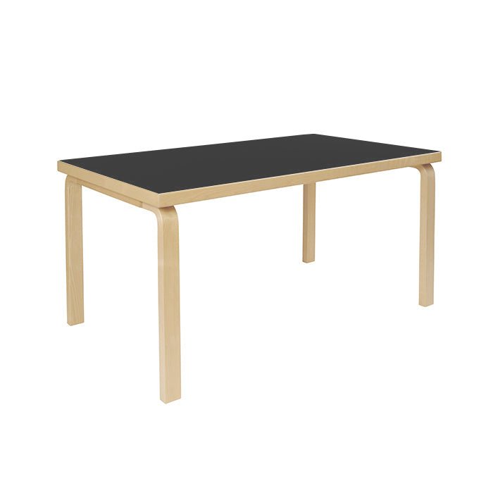 Artek 81A pöytä musta linoleum - Laatukaluste