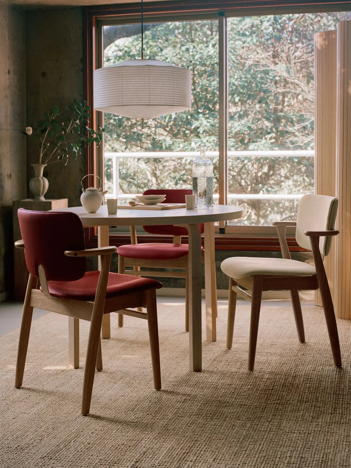 Artek Domus tuoli lakattu tammi/Spectrum terrakotta Artek
