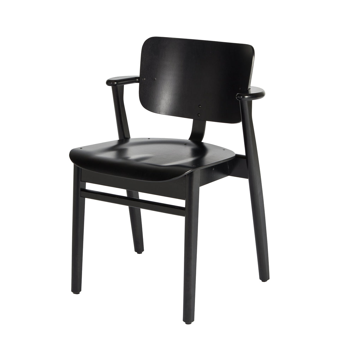 Artek Domus tuoli petsattu musta - Laatukaluste