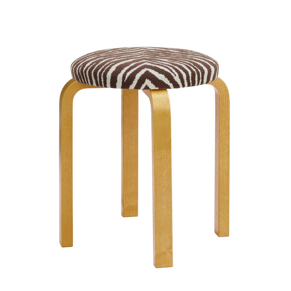 Artek E60 jakkara Zebra ruskea/hunajapetsattu koivu Artek