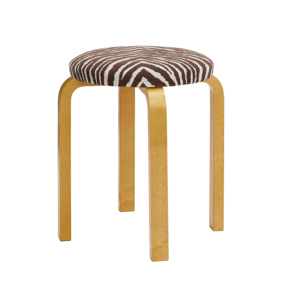 Artek E60 jakkara Zebra ruskea/hunajapetsattu koivu Artek