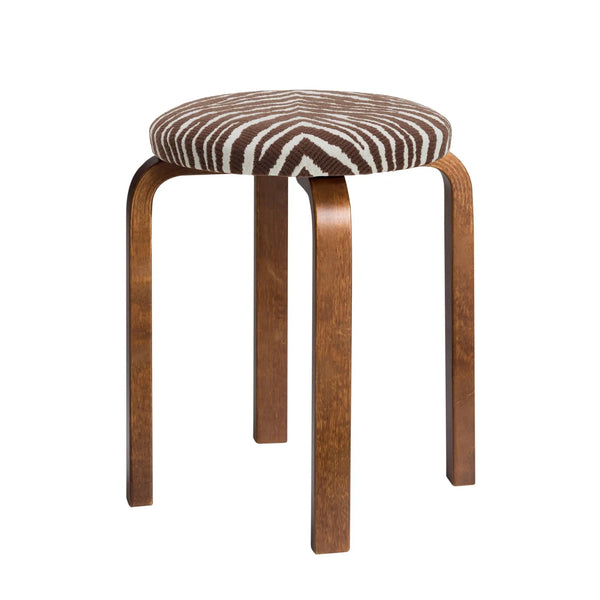 Artek E60 jakkara Zebra ruskea/pähkinä Artek