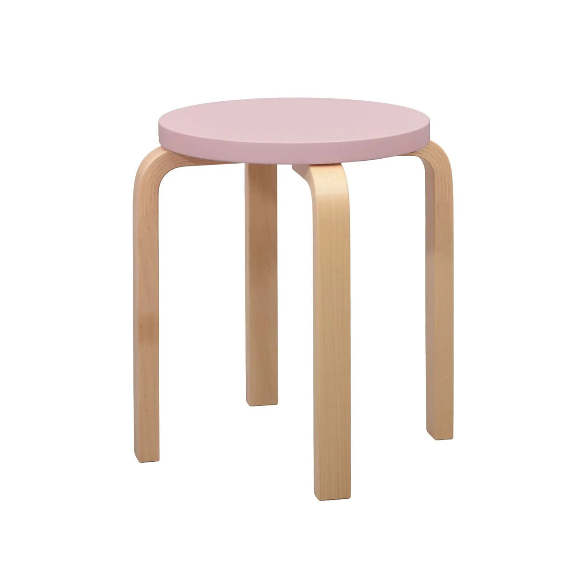 Artek E60 jakkara maalattu istuin vaaleanpunainen Artek