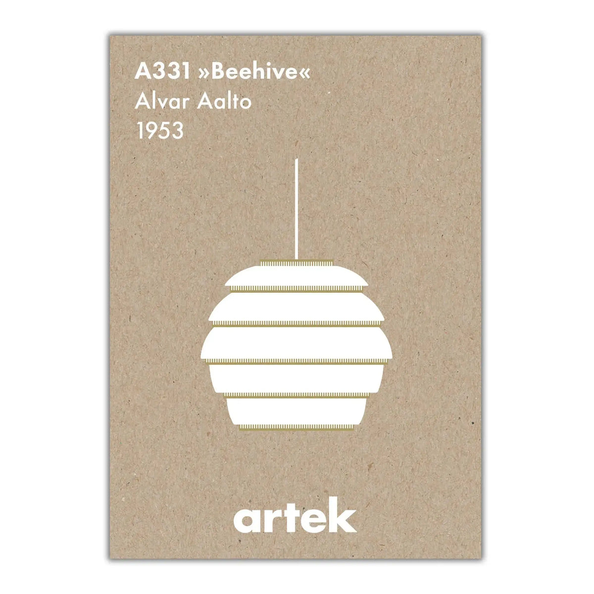 Artek Icons Mehiläispesä juliste 50x70 - Laatukaluste