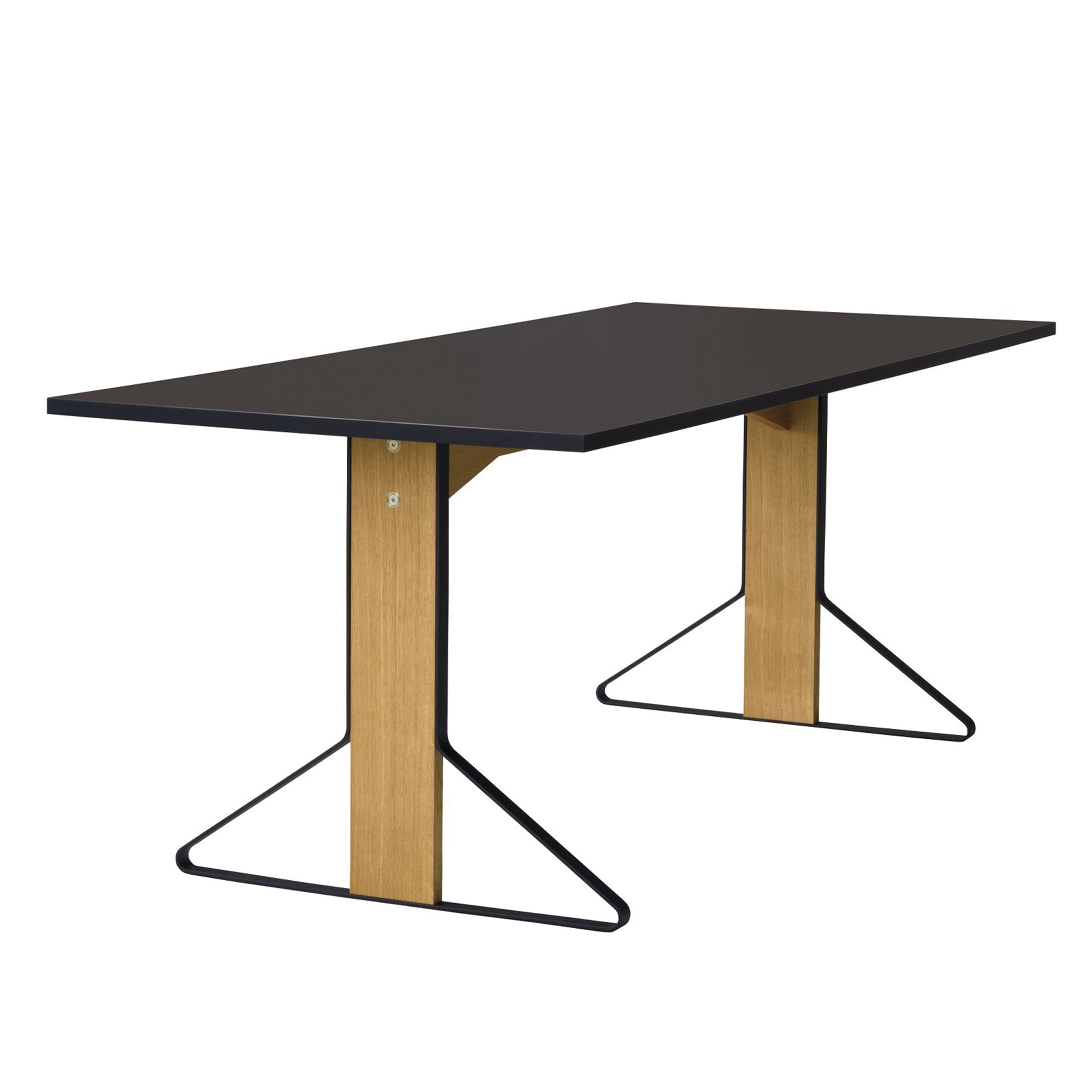 Artek Kaari REB 001 pöytä musta linoleum/tammi - Laatukaluste