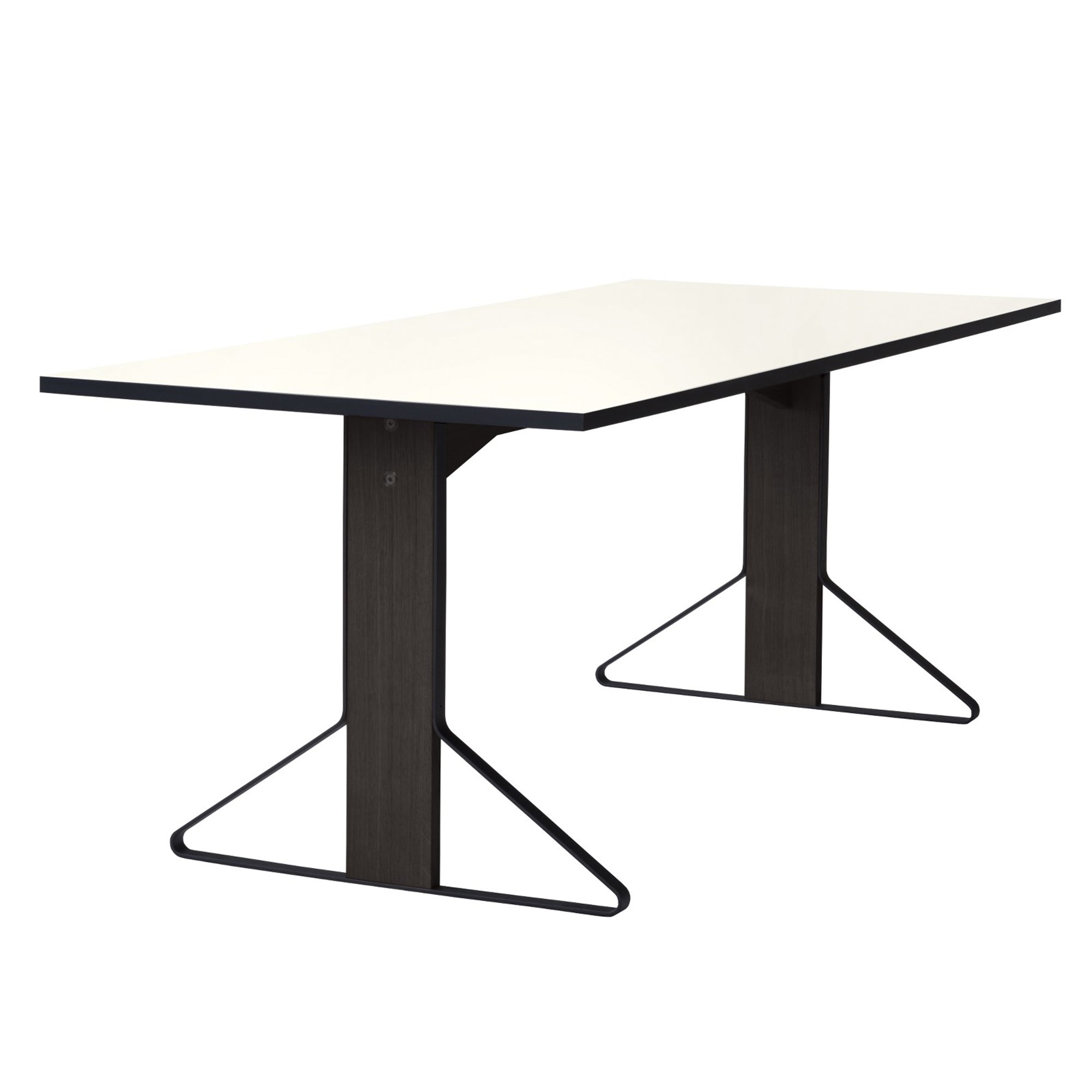Artek Kaari REB 001 pöytä valkoinen laminaatti/musta tammi - Laatukaluste