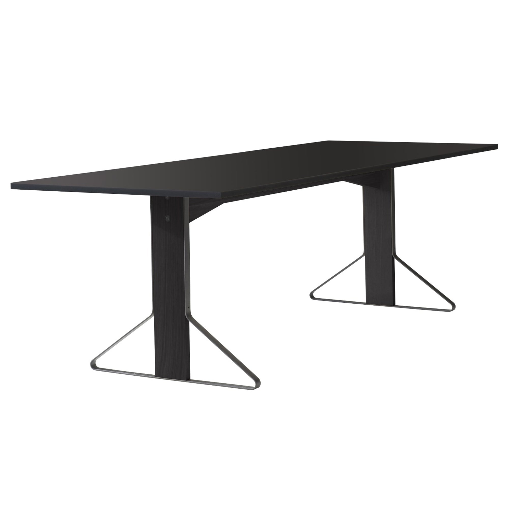 Artek Kaari REB 002 pöytä musta linoleum/musta tammi - Laatukaluste