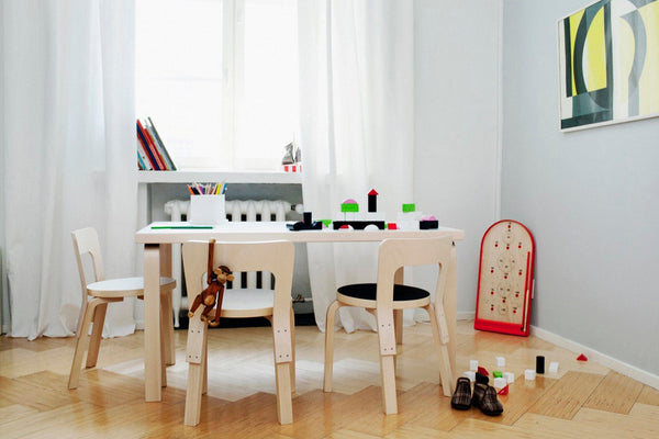 Artek N65 lasten tuoli musta linoleum - Laatukaluste